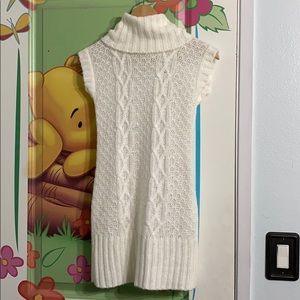 White sweater dress
